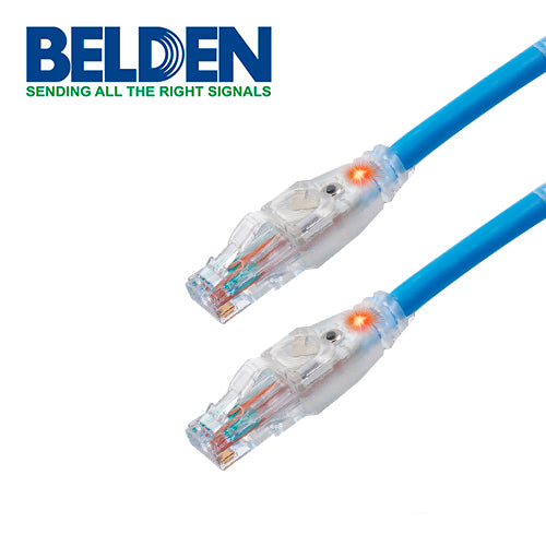 Patchcord Utp Cat6a Traceable Con Luz Led Forro Pvc Azul Cmr-riser 4 Pares Calibre Conductor 24 Awg 100% Cobre Uso Interior - SILYMX