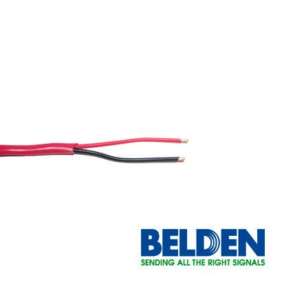 Bobina de Cable Belden para Alarma Contra Incendios 2x18 CMR RISER-FPLR 305 Metros Rojo 5320UL 002U1000 - SILYMX