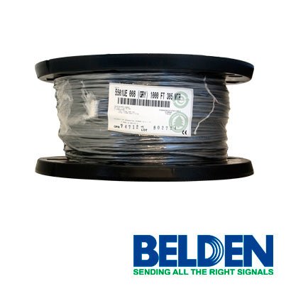 Cable de Audio Belden 3x22 AWG color Gris Riser 305m 5501UE 0081000 - SILYMX