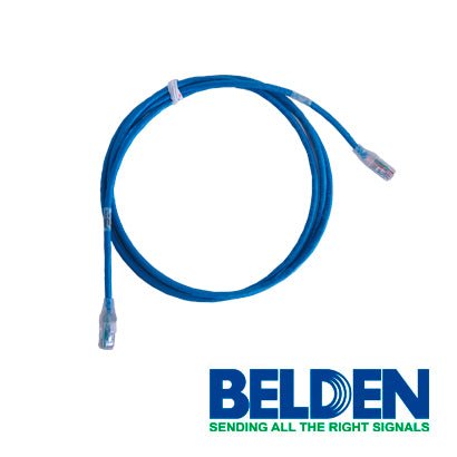 Patch Cord Belden Cat6a RJ-45 7 pies 2.1 Metros Azul CA21106007 - SILYMX