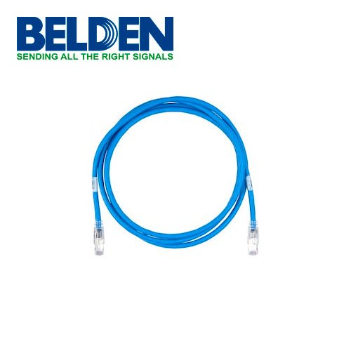 Belden Patch Cord Cat6a 10GX Blindado RJ-45 Macho - RJ-45 Macho 3 Metros Azul CAF1106010 - SILYMX
