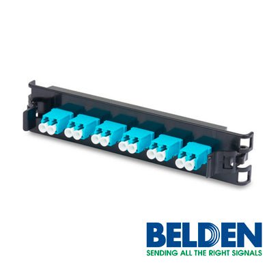 Belden Panel de Parcheo de 6 Puertos Dobles LC Negro FF3X06LD - SILYMX