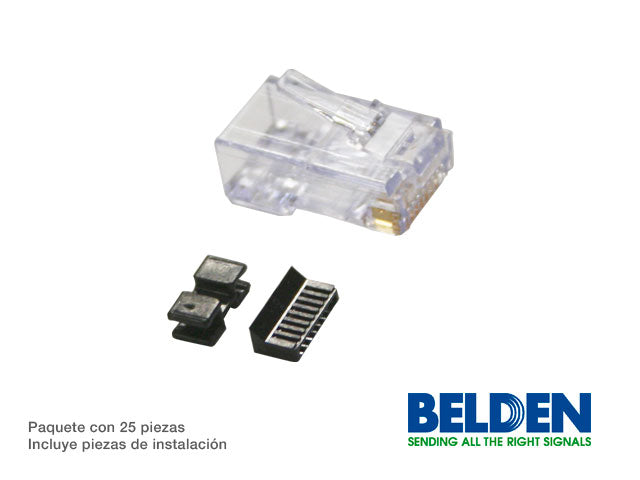 Conector Plug Rj45 Categoria 5E 22 A 26 Awg C6Pfcu-B25 - SILYMX