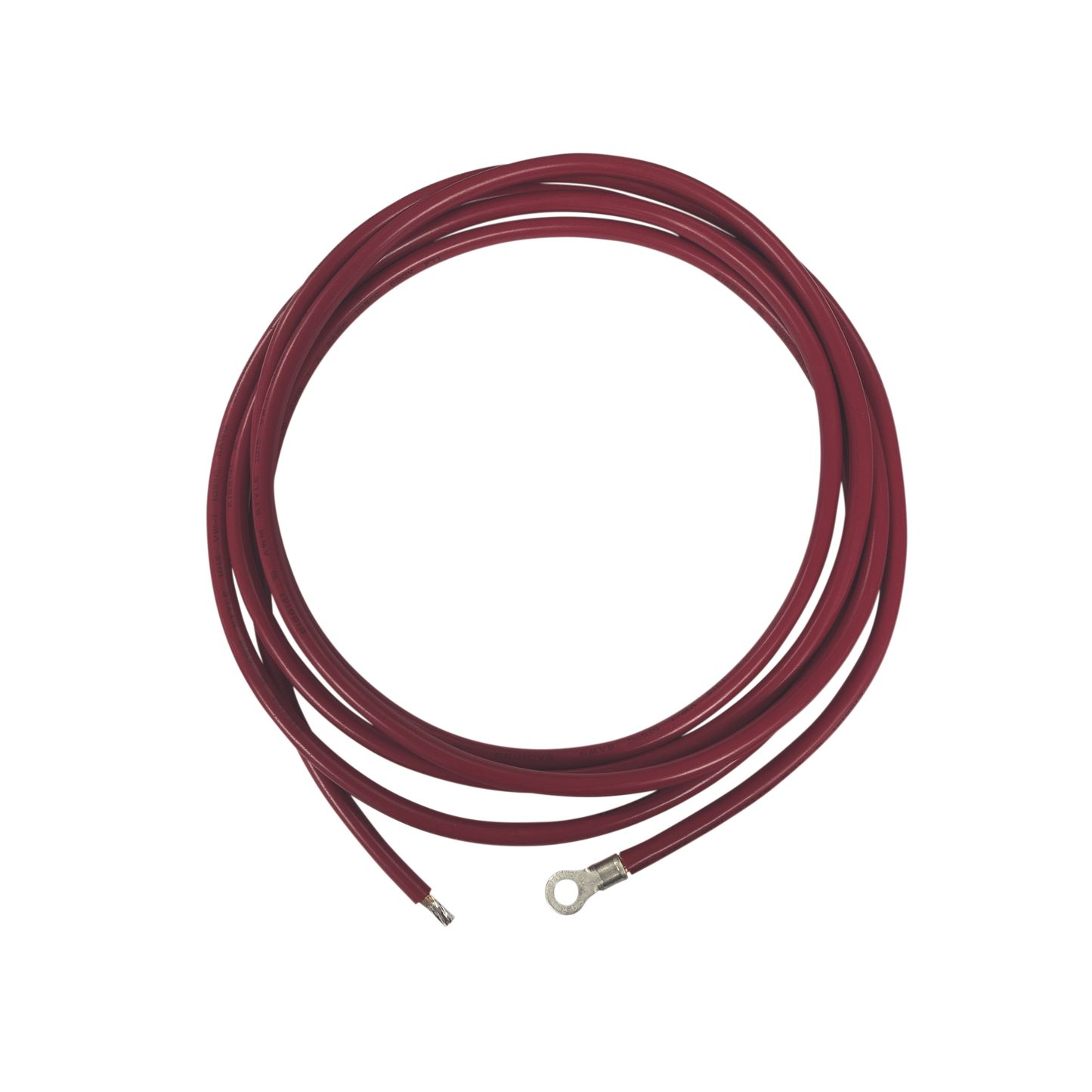 Cable para Controlador 3.0 m, Rojo, Calibre 8 AWG con Terminal de Ojo en un Extremo - SILYMX
