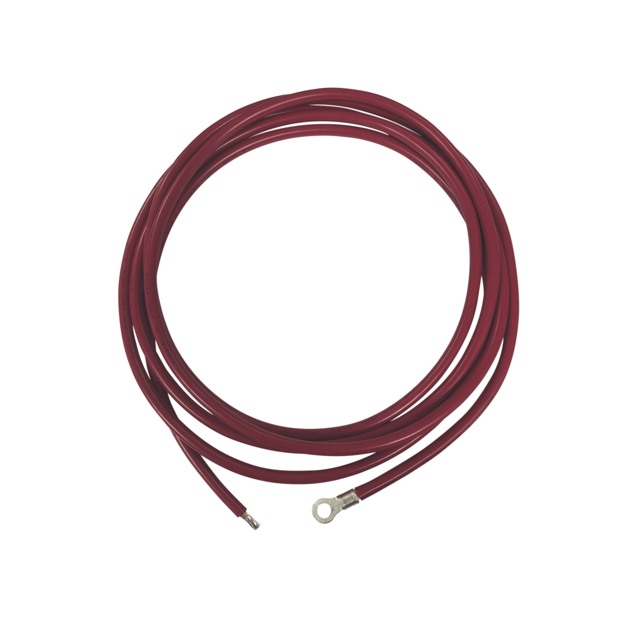 Cable para Controlador 3.0 m, Rojo, Calibre 8 AWG con Terminal de Ojo en un Extremo - SILYMX