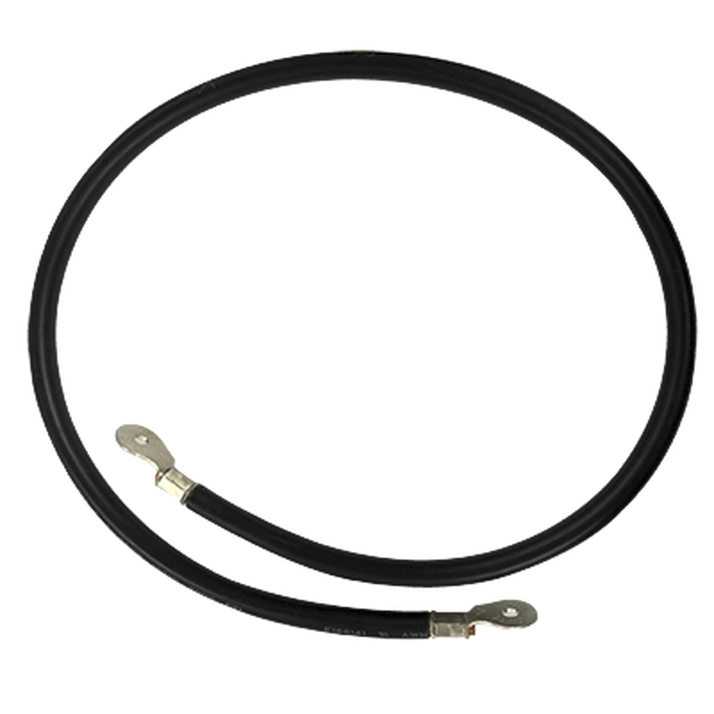 Cable para Baterías, 1 m, Negro, Calibre 2 AWG con Terminales de Ojo en Ambos Extremos - SILYMX