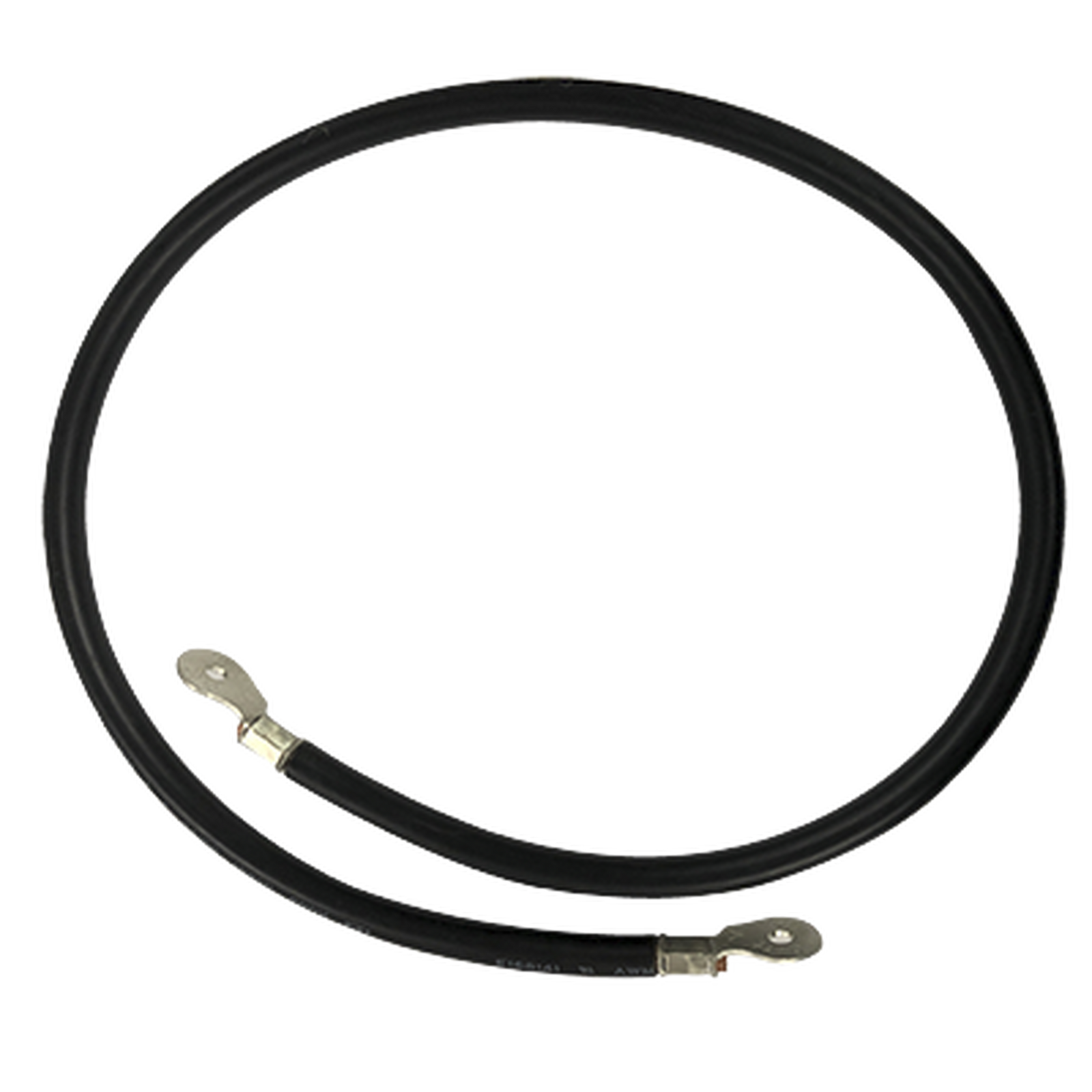 Cable para Baterías, 1 m, Negro, Calibre 2 AWG con Terminales de Ojo en Ambos Extremos - SILYMX