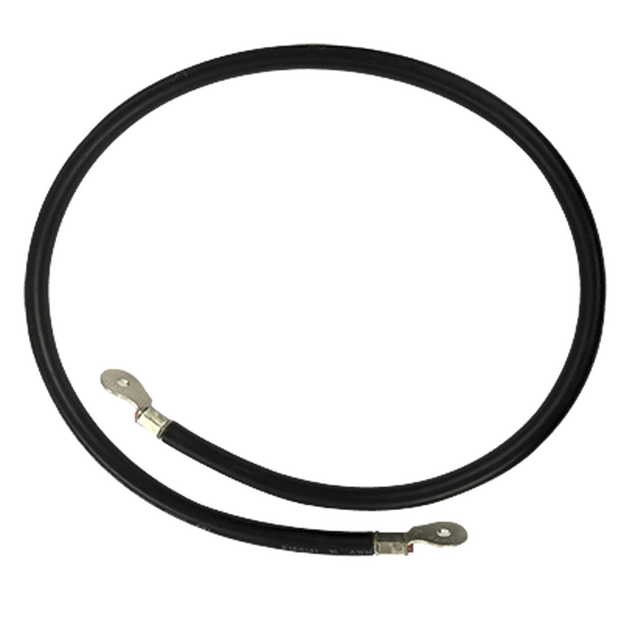 Cable para Baterías, 1 m, Negro, Calibre 2 AWG con Terminales de Ojo en Ambos Extremos - SILYMX
