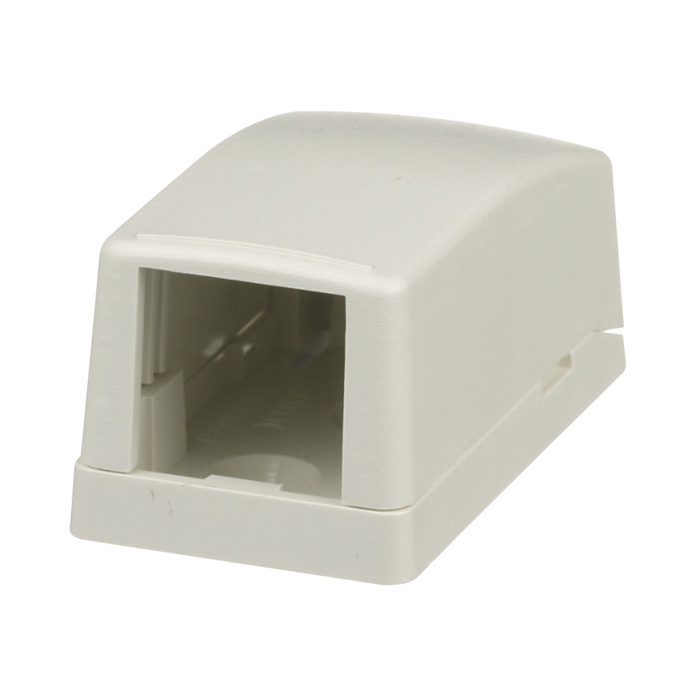Caja Superficial 1 Puerto Modulo Mini-Com Color Blanco Mate