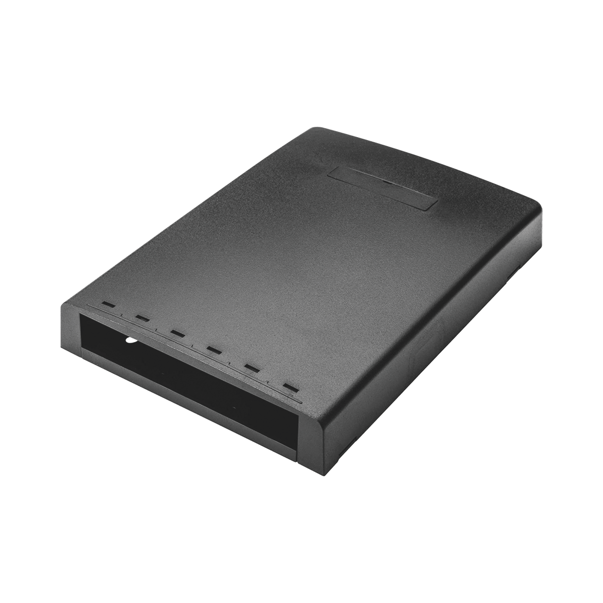 Caja De Montaje En Superficie Con Accesorio Para Resguardo De Fibra Óptica Para 6 Módulos Mini-Com Color Negro - SILYMX