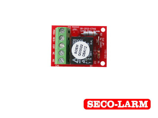 Relevador Mini Sr-2112-c7aq Seco-larm 1 Pieza Opera Con 12vcd 35ma / 24vcd 40ma Soporta Hasta 40amp - SILYMX