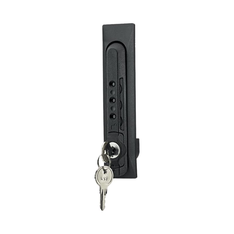 Chapa De Combinación De 3 Dígitos Con Llave Compatible Con Gabinetes Tipo N Tipo S Y Tipo D De Panduit Color Negro - SILYMX