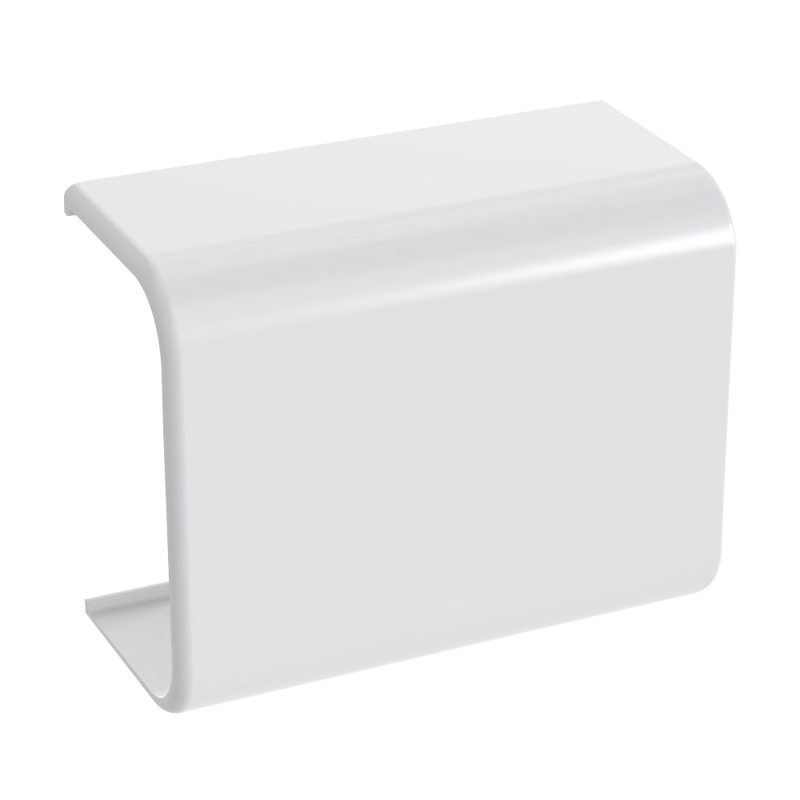 Unión recta para uso con canaleta LD10 material ABS Color Blanco - SILYMX