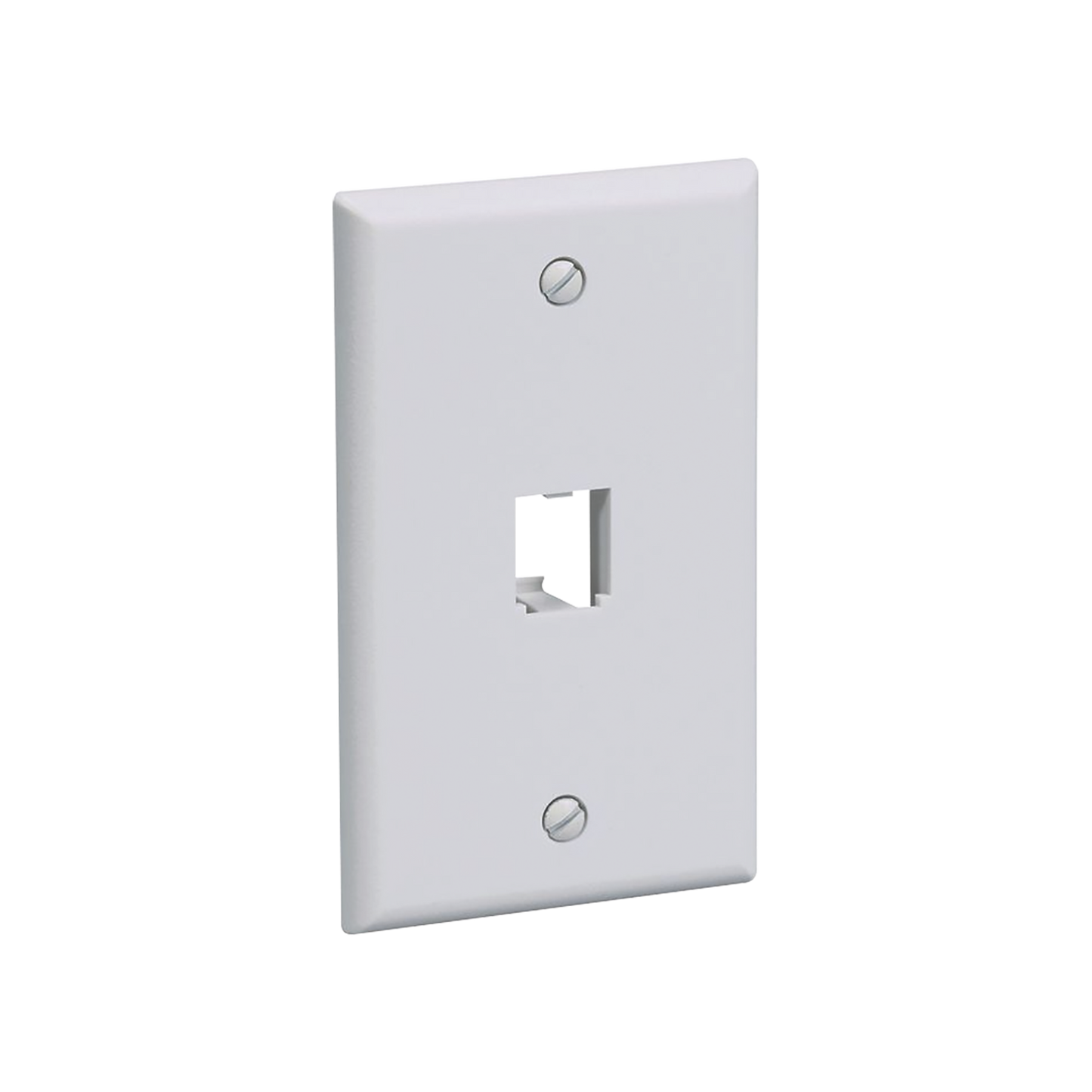 Placa De Pared Vertical Clásica Salida Para 1 Puerto Mini-Com Color Blanco - SILYMX