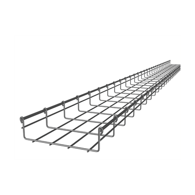 Charola tipo malla 54/200 mm con acabado Electro Zinc hasta 172 cables Cat6 tramo 3m CH-54-200EZ - SILYMX