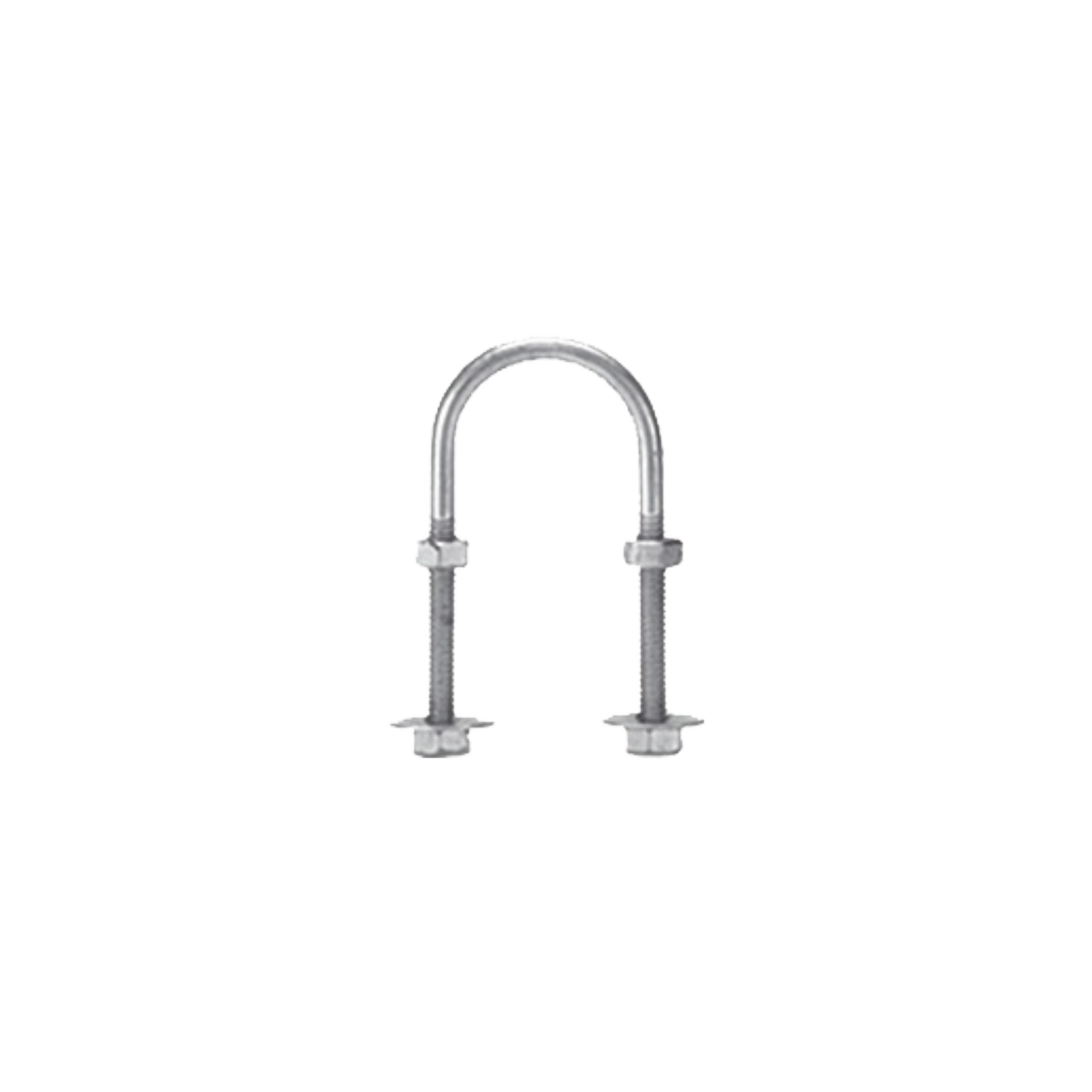 Abrazadera Tipo U De 1 1/2", Con Acabado Electro Zinc No Incluye Tuercas Y Arandelas CHABRU38 - SILYMX