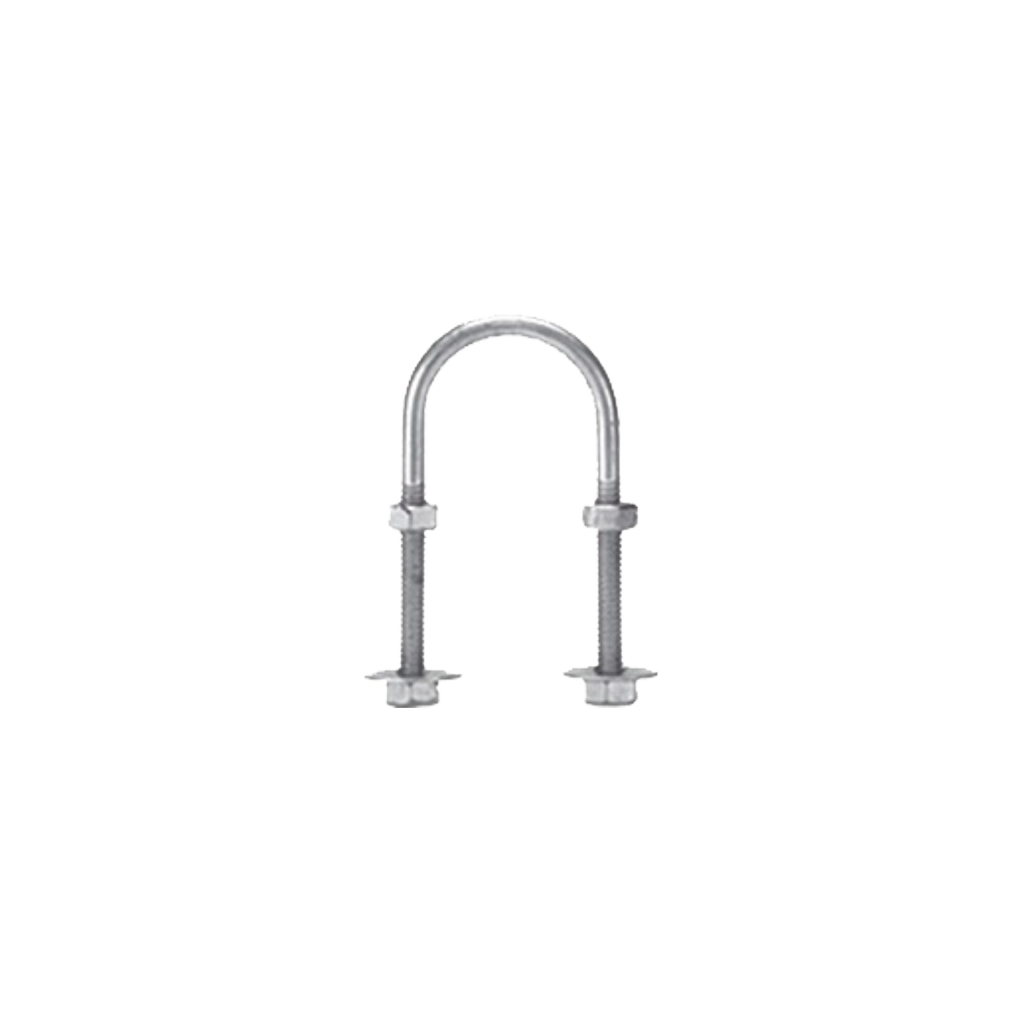 Abrazadera Tipo U De 1 1/2", Con Acabado Electro Zinc No Incluye Tuercas Y Arandelas CHABRU38 - SILYMX