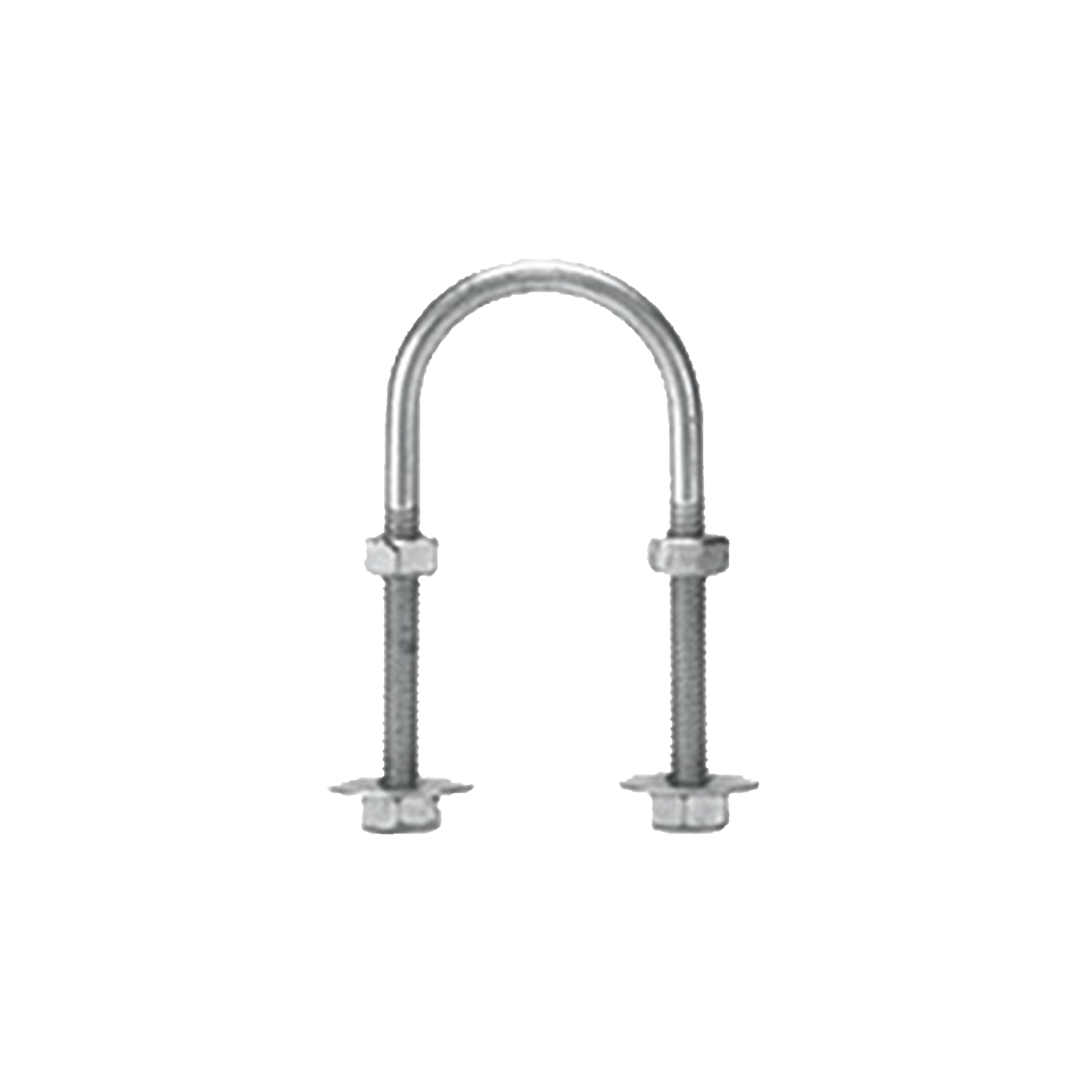 Abrazadera Tipo U De 2 " Con Acabado Electro Zinc No Incluye Tuercas Y Arandelas CHA-BRU-51 - SILYMX