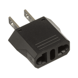 Adaptador de enchufe europea a americano, Calidad PREMIUM @ 6 A ; 110 - 250 Vca - SILYMX