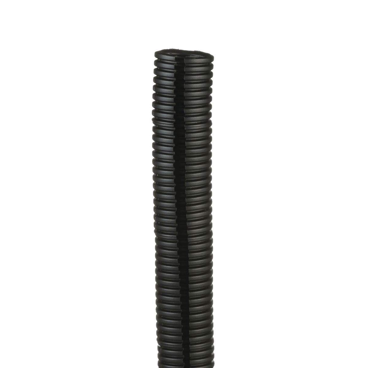 Tubo Corrugado Abierto Para Protección De Cables 1In (25.4 Mm) De Diámetro 30.5 M De Largo Color Negro - SILYMX