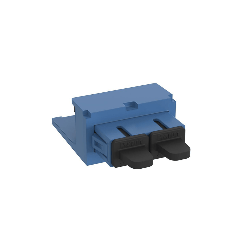 Módulo Acoplador Sc Duplex Para Fibra Óptica Monomodo Os1/Os2 Tipo Mini-Com Color Azul - SILYMX