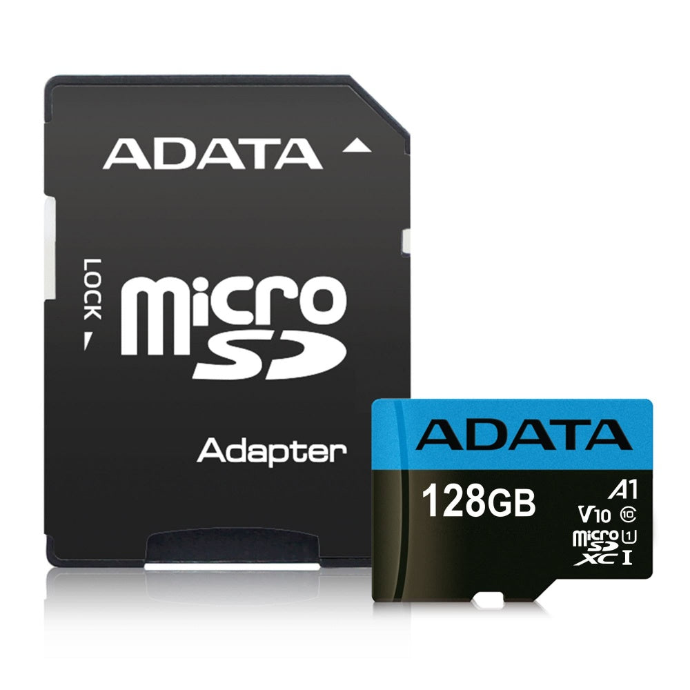 Memoria Flash Adata Premier, 128GB MicroSDXC UHS-I Clase 10, con Adaptador AUSDX128GUICL10A1-RA1 - SILYMX
