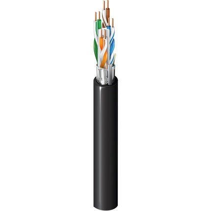 Bobina de Cable Belden Cat6 FTP CMR CMX Exterior Blindado 305 Metros Negro 2149A 0101000 - SILYMX