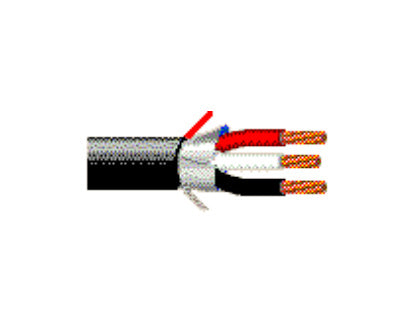 Cable Blindado Belden Multiconductor de 3 Hilos Negro - Precio por Pie