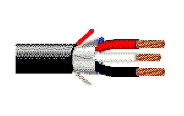 Bobina de Cable Belden 3x20 AWG Blindado para Transmisión Negro 305 Metros 31T2001 0101001 - SILYMX