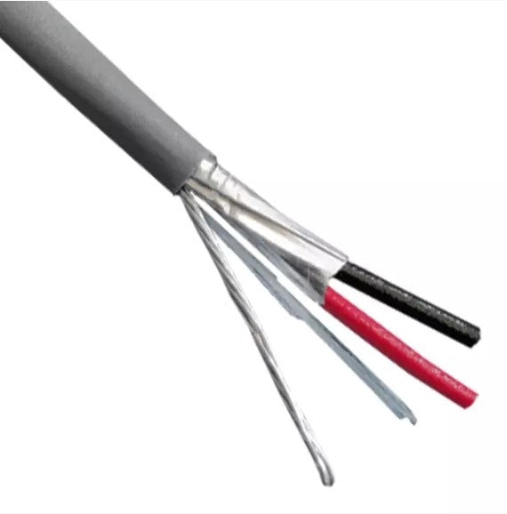 Bobina de Cable Belden 2x16 Blindado CMR 305 Metros Gris 5200FE 0081000 - SILYMX