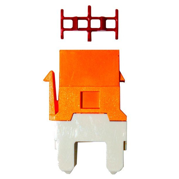 Jack Modular Belden Cat6+ KeyConnect RJ-45 Naranja 50 Piezas - SILYMX