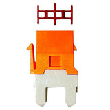 Jack Modular Belden Cat6+ KeyConnect RJ-45 Naranja 50 Piezas - SILYMX