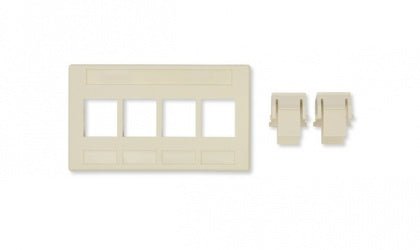 Belden Placa de Pared KeyConnect de 4 Puertos Blanco - SILYMX