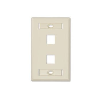 Placa de Pared Belden de 2 Puertos RJ-45 Beige - SILYMX
