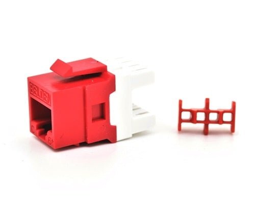 Jack de Red Belden KeyConnect Cat6+ RJ-45 Rojo - SILYMX