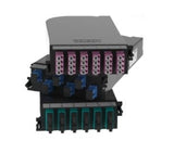 Belden Módulo de 12 Adaptadores de Fibra Óptica LC Dúplex Multimodo OM3 Aqua/Negro FC3H12LDFS - SILYMX