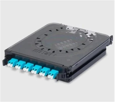 Belden Módulo de 3 Adaptadores de Fibra Óptica SC Dúplex Multimodo OM3 Aqua/Negro FC3X03SDFS - SILYMX