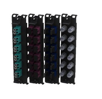 Belden Panel de Parcheo de 12 Puertos LC Negro/Azul FFSX12LD - SILYMX