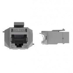Jack de Red Belden Cat5e STP Blindado RJ-45 Gris - SILYMX