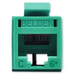 Jack de Red Belden Cat6+ UTP RJ-45 Verde - SILYMX