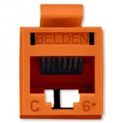 Jack de Red Belden Cat6+ UTP RJ-45 Naranja - SILYMX