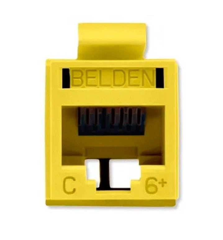 Belden Jack de Red Cat6+ UTP RJ-45 Amarillo RV6MJKUYL-S1 - SILYMX