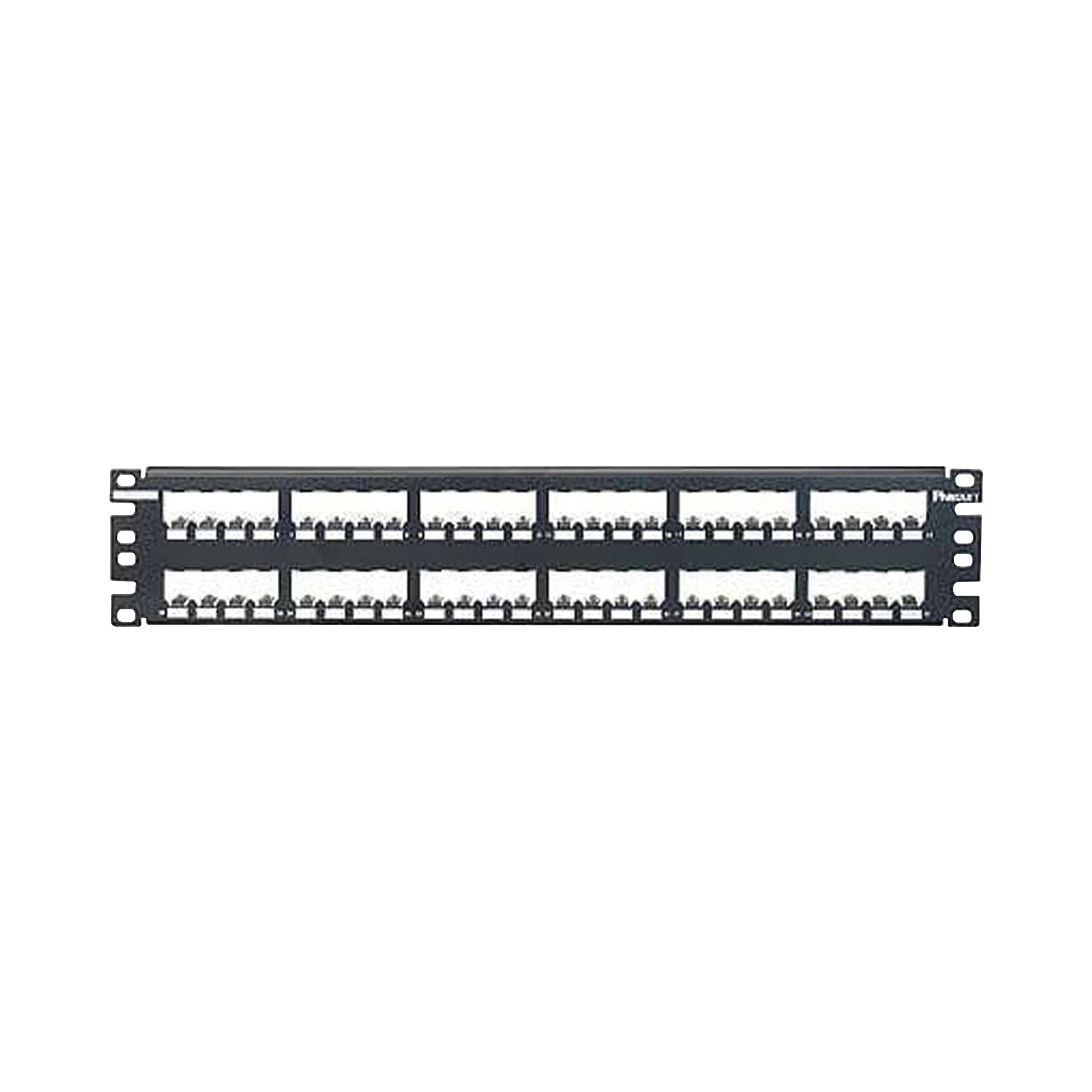 Panel de Parcheo Modular Mini-Com (Sin Conectores) Plano Totalmente Bl ...