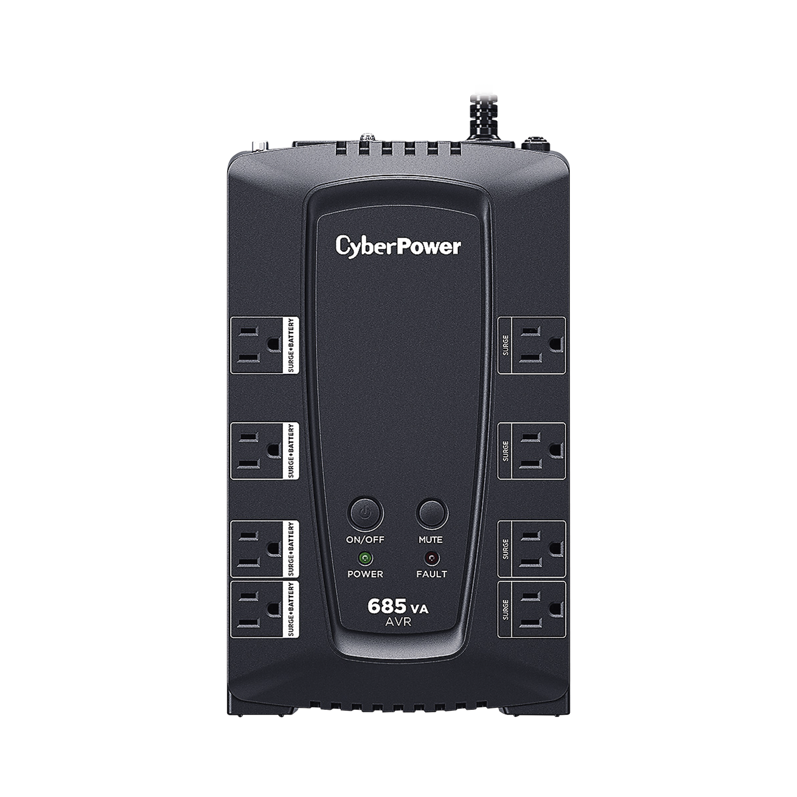 UPS de 685 VA/390 W Topología Línea Interactiva Entrada 120 Vca NEMA 5-15P Tipo Gabinete Compacto Con 8 Tomas NEMA 5-15R - SILYMX