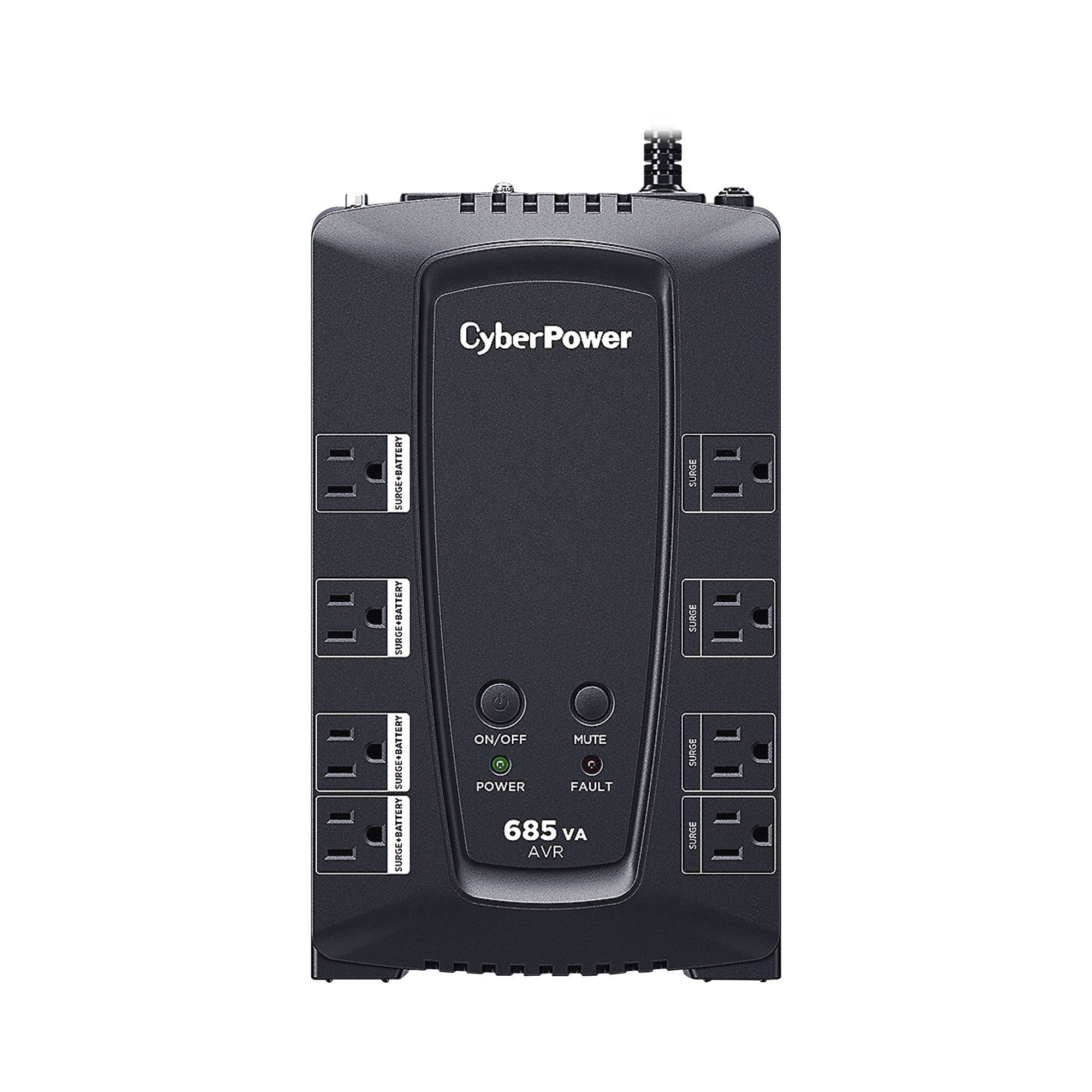 UPS de 685 VA/390 W Topología Línea Interactiva Entrada 120 Vca NEMA 5-15P Tipo Gabinete Compacto Con 8 Tomas NEMA 5-15R - SILYMX