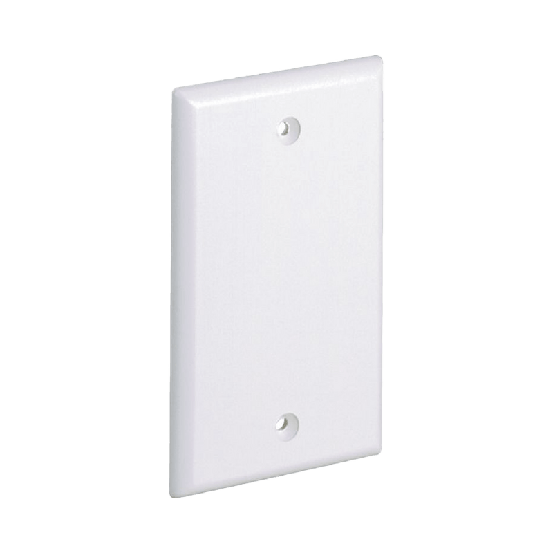 Placa de Pared Ciega Universal Material ABS Color Blanco - SILYMX