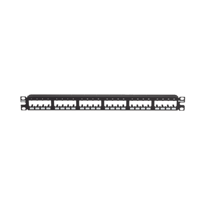 Panel De Parcheo Modular Mini-Com (Sin Conectores) Plano De Instalación Al Ras Sin Blindaje De 24 Puertos 1Ur - SILYMX