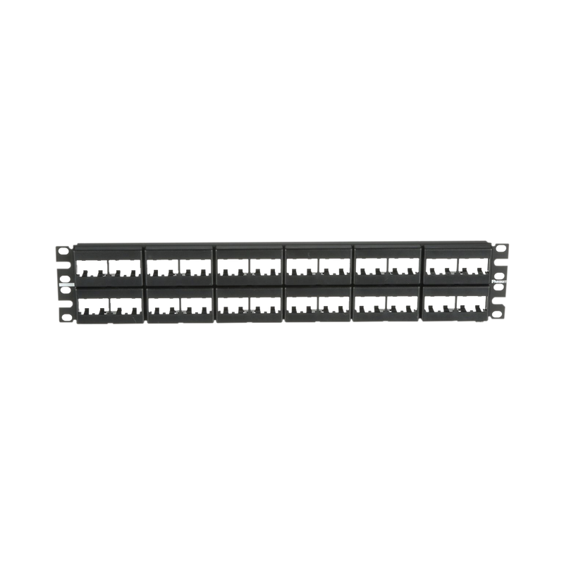 Panel de Parcheo Modular Mini-Com (Sin Conectores) Plano Sin Blindaje de 48 puertos 2 UR - SILYMX