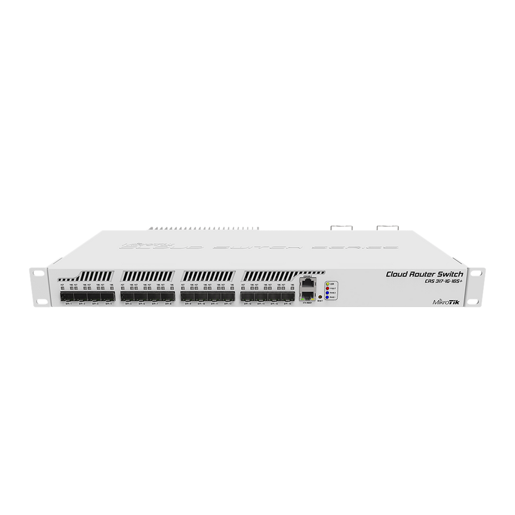 Cloud Router Switch CRS317-1G-16S+RM 16 Puertos SFP+, 1 Puerto Gigabit Ethernet - SILYMX