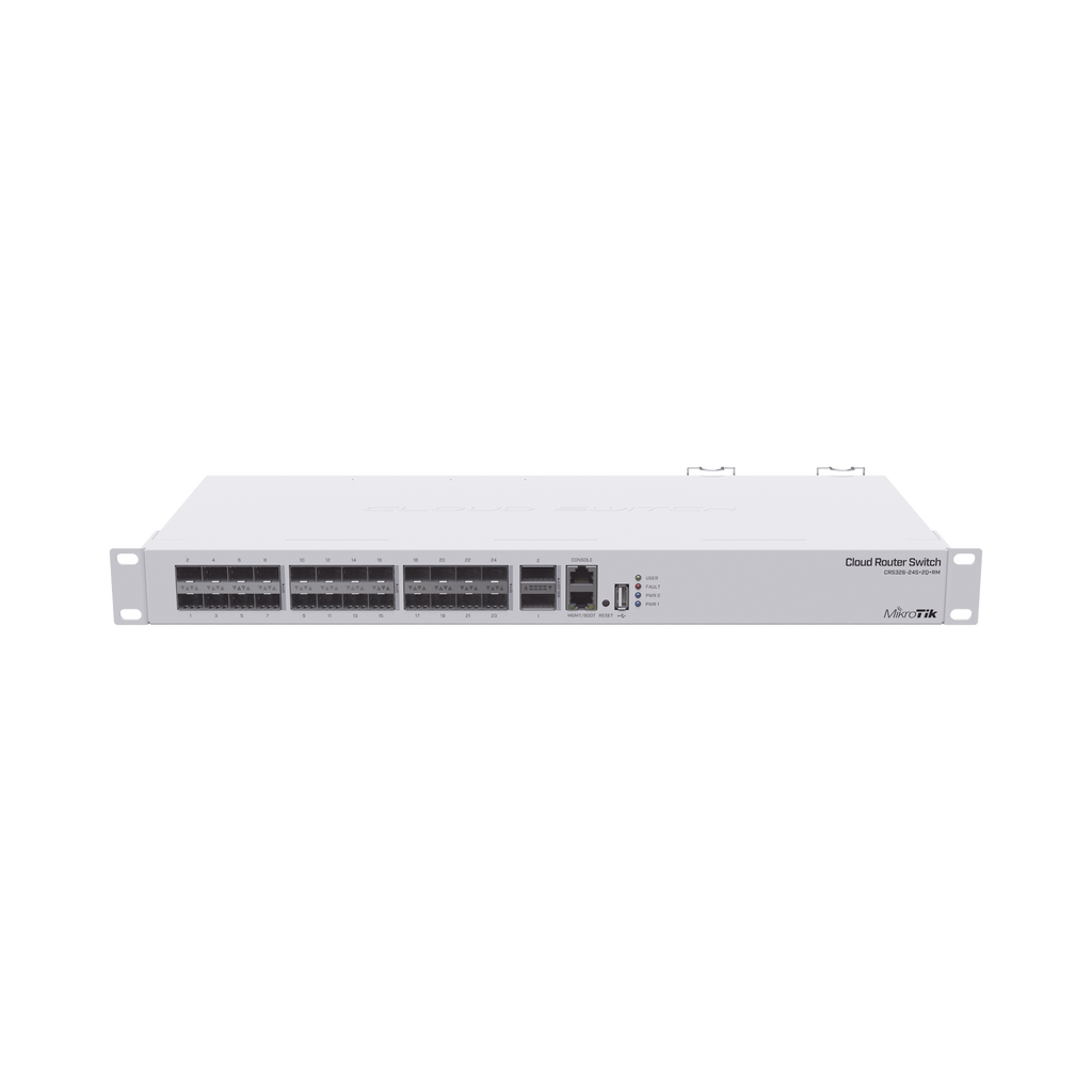 Cloud Router Switch, Sistema Operativo Dual 24 Puertos 10G SFP+, 2 Puertos 40G QSFP+ - SILYMX